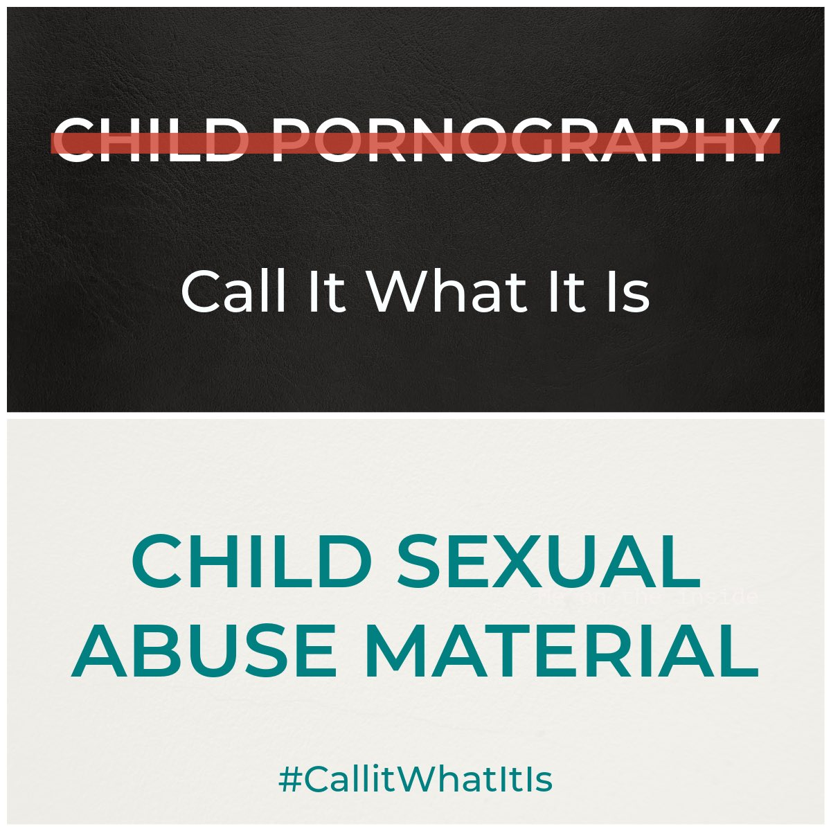 ‘Pornography’ implies consent and Children cannot consent. My bill is about recognising the reality of child abuse.

On Wednesday, Ireland can join intl best practice by adopting accurate terminology for crimes against children.

#CallItWhatItIs: Child Sexual Abuse Material