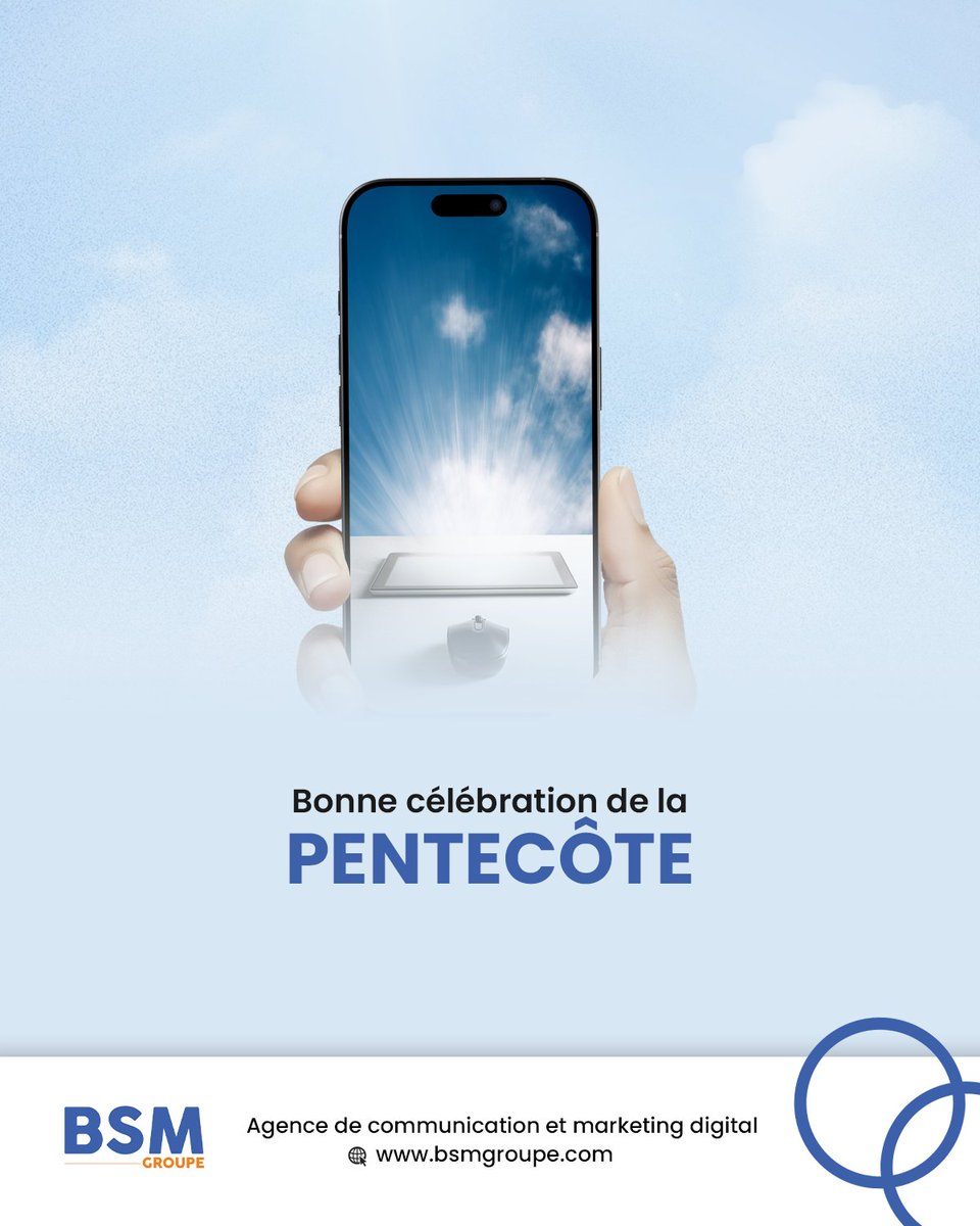 bsmgroupe's tweet image. Que l&apos;Esprit Saint illumine vos écrans et vos esprits en cette Pentecôte !

L&apos;équipe de BSM groupe vous souhaite une célébration pleine d&apos;inspiration et de connexions divines.

#pentecote #pentecote2025 #bsmgroupe
