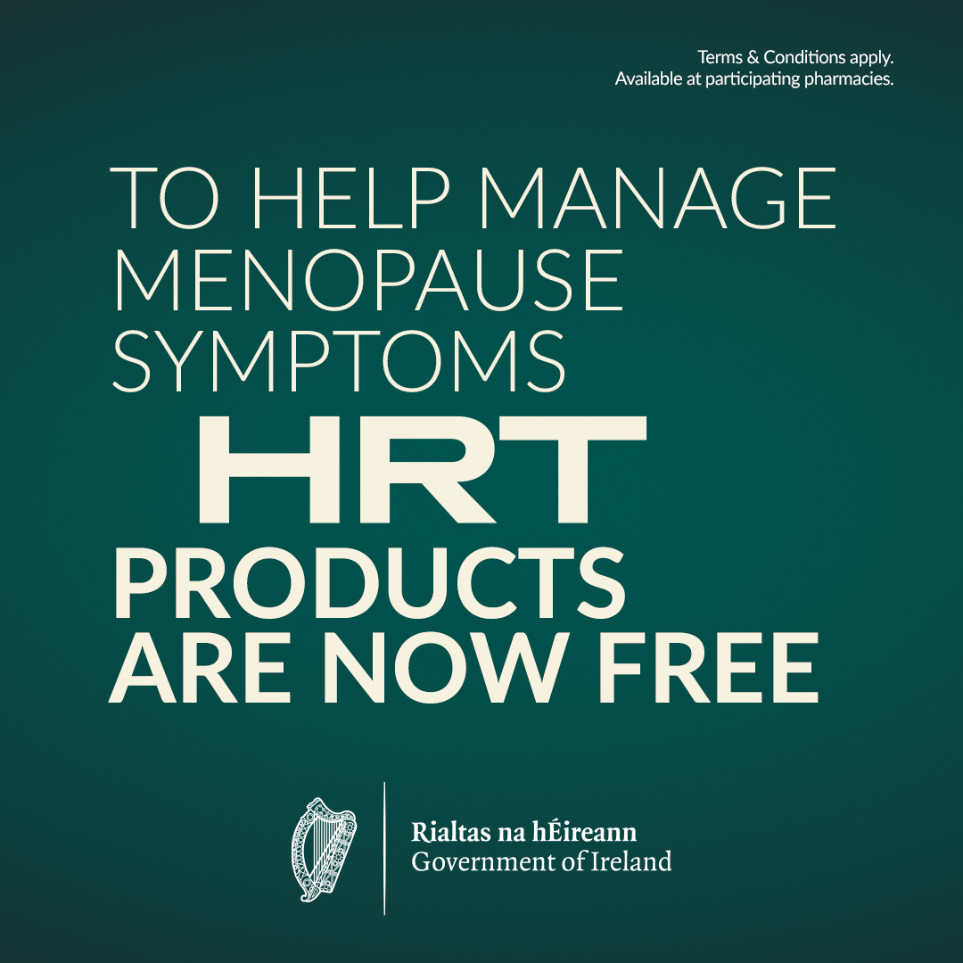 The Irish Government is now covering the cost of HRT products for all stages of menopause.

For more see gov.ie/HRT or talk to your GP.