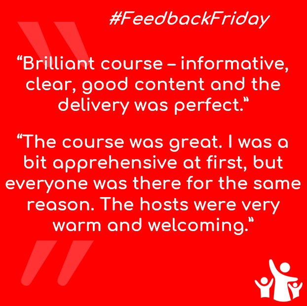 #FeedbackFriday
The feedback we receive from parents and professionals is so important to us to show the impact of our courses. We really value parents taking the time to give their thoughts on our courses and events.