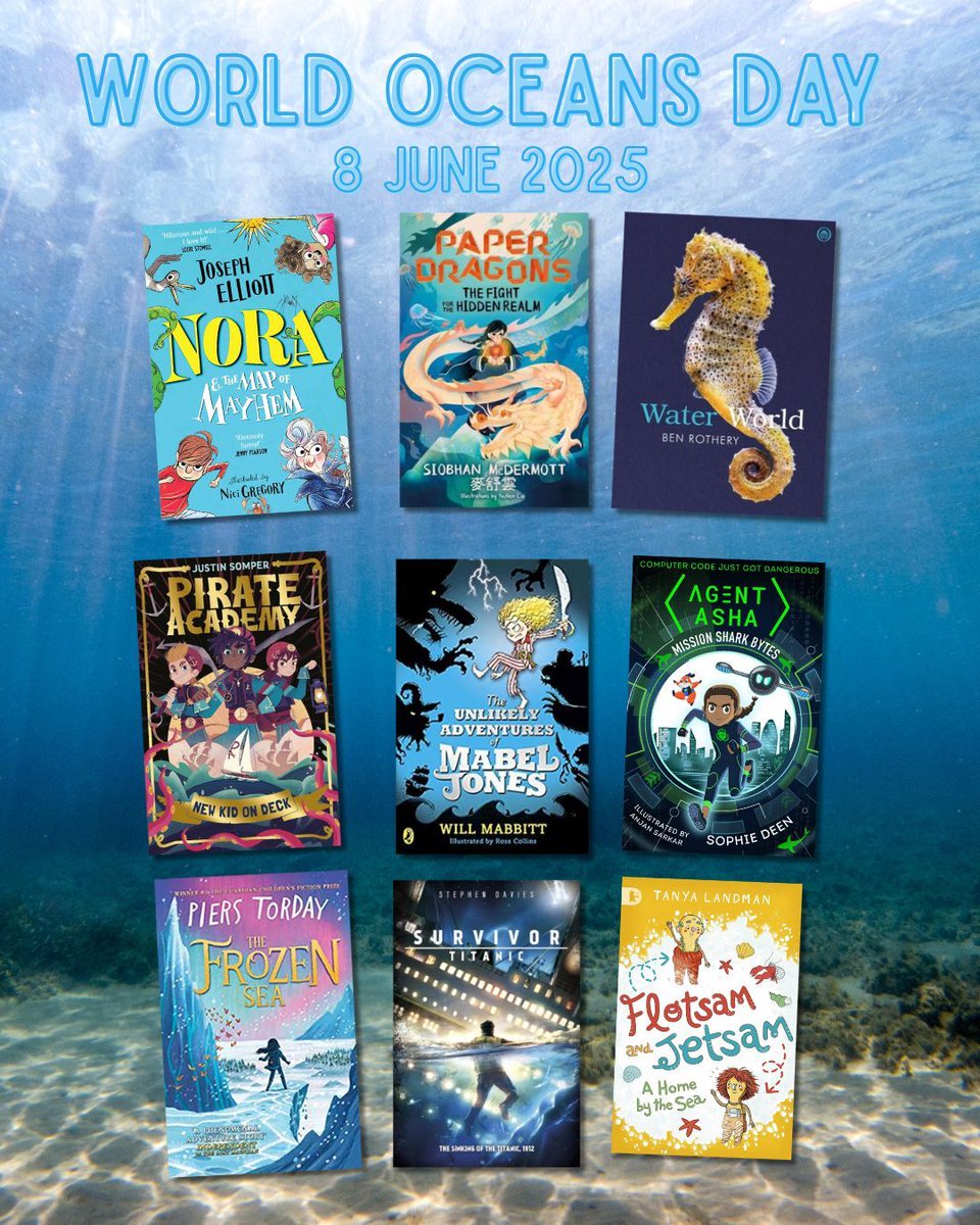 AuthorsAbroad_'s tweet image. Ahead of #WorldOceansDay on Sunday, here's some of our favourite picture, MG and YA books that feature the sea!
If you can't make it to the seaside, why not check one of these titles out from your local #library? 📚🌊⛵🦈🐠
#kidlit #ReadingForPleasure #bookrecommendation