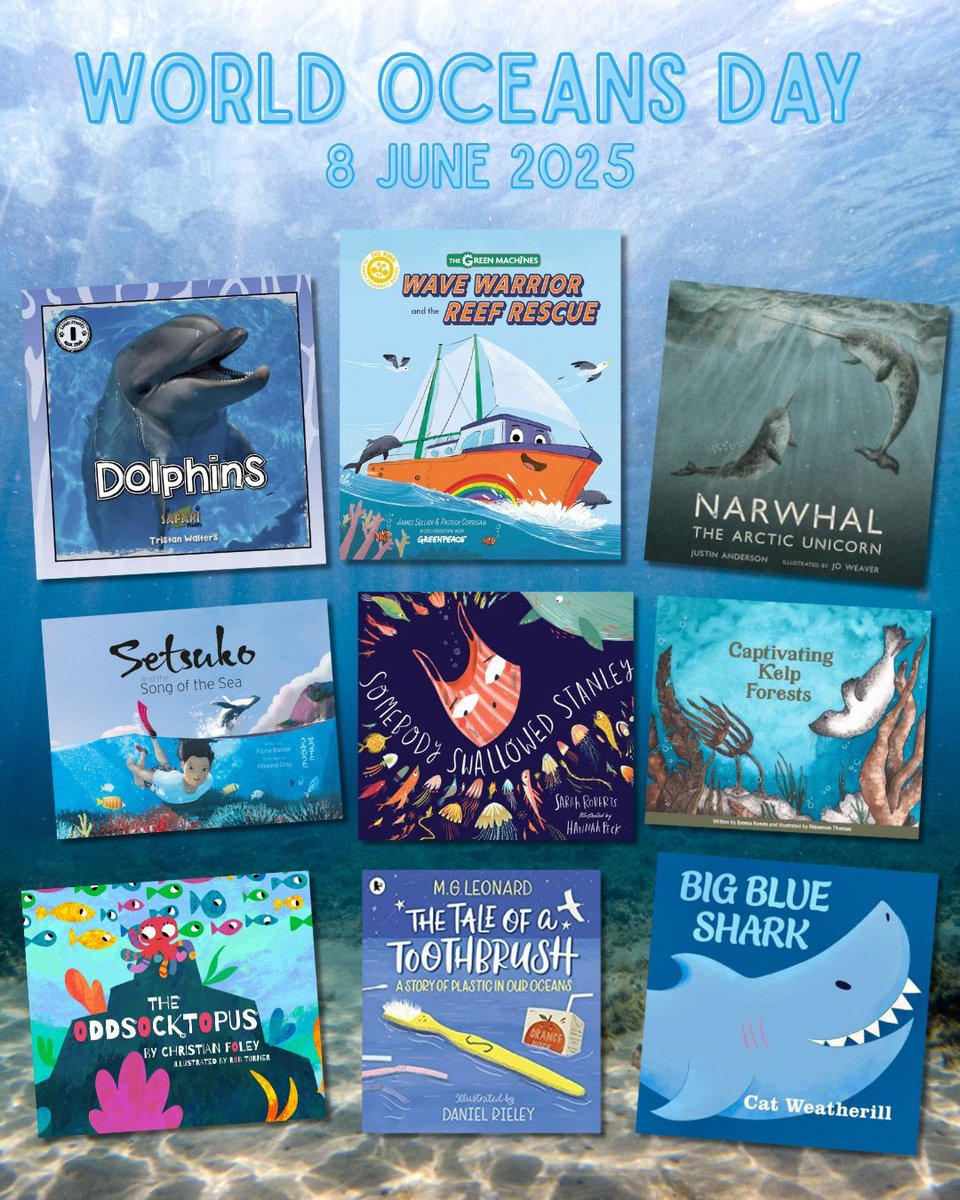 AuthorsAbroad_'s tweet image. Ahead of #WorldOceansDay on Sunday, here's some of our favourite picture, MG and YA books that feature the sea!
If you can't make it to the seaside, why not check one of these titles out from your local #library? 📚🌊⛵🦈🐠
#kidlit #ReadingForPleasure #bookrecommendation