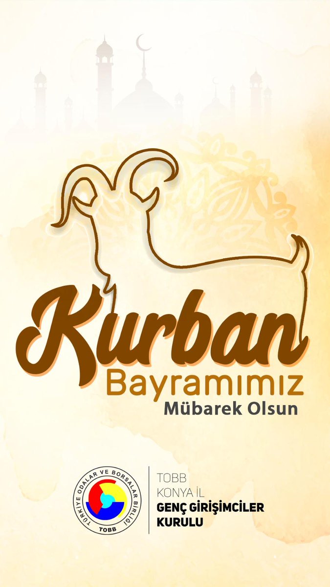 TOBB Konya İl Genç Girişimciler olarak 
Kurban Bayramınızı Kutluyoruz.