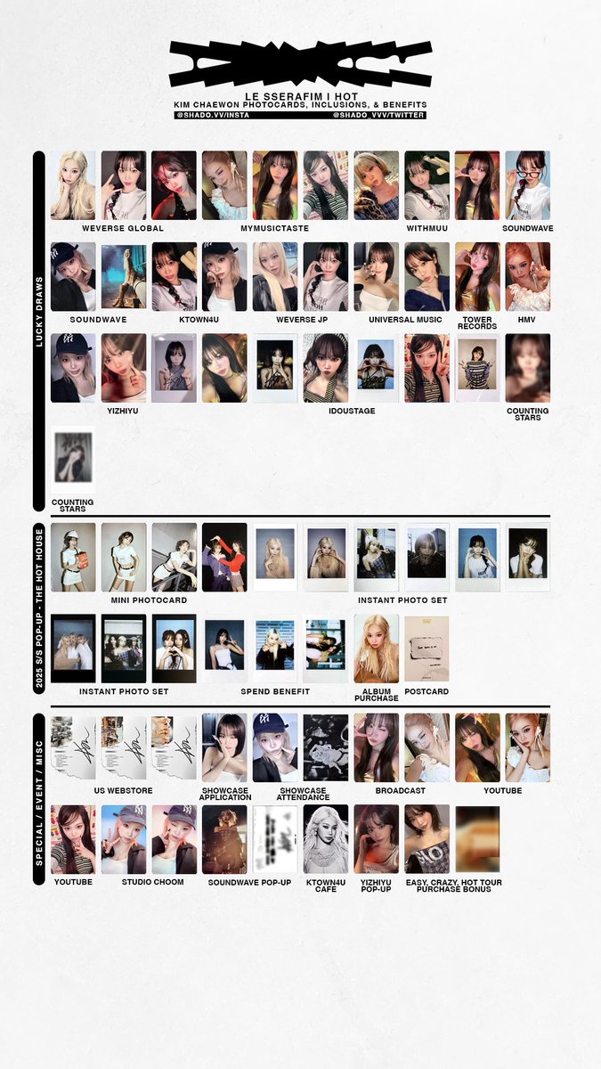 060625 - LE SSERAFIM - HOT - member template - Chaewon, Sakura