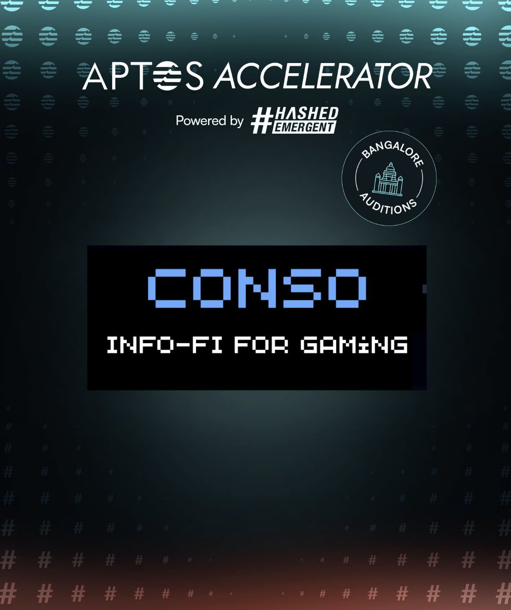 We’re excited to be part of the Aptos Accelerator India and will be attending the Bangalore cohort this Saturday, June 7th with CONSO ⚡️

Big thanks to <a href="/HashedEM/">Hashed Emergent</a> &amp; <a href="/AntlerIndia/">Antler India</a> for backing India’s next wave of Web3 founders.

Judges lineup is already looking 🔥:
👨‍⚖️