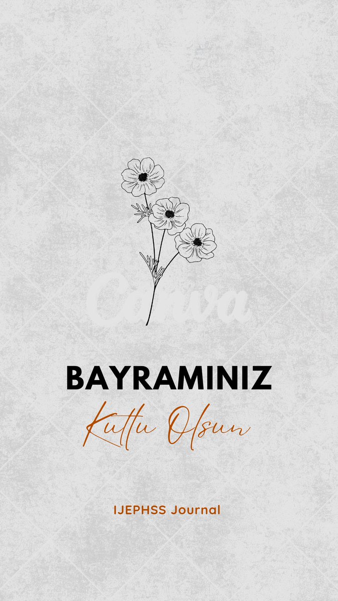 İyi bayramlar...
<a href="/IJEPHSS_Journal/">IJEPHSS Journal</a>