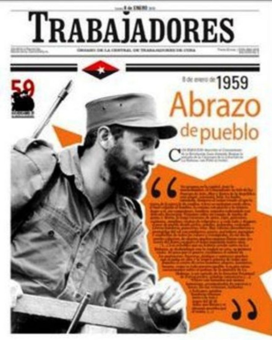 En 1970 es fundado el periódico TRABAJADORES
FELICITACIONES! <a href="/50Trabajadores/">Periódico Trabajadores</a> desde #PoderPopular #Cabaiguán #SanctiSpíritusEnMarcha <a href="/DiazCanelB/">Miguel Díaz-Canel Bermúdez</a> <a href="/DrRobertoMOjeda/">Dr. Roberto Morales Ojeda</a> <a href="/DeivyPrezMartn1/">Deivy Pérez Martín</a> <a href="/AlexisLorente74/">Alexis Lorente Jiménez</a> <a href="/LaritzaCon11073/">Laritza Concepción</a> <a href="/BeatonNunez/">Alberto Beaton Nuñez</a> <a href="/CancioYule59529/">Yuleisy Cancio</a> <a href="/MEspirituana/">@MariposaEspirituana</a> <a href="/SanctiSpiritus1/">Gobierno Provincial #SanctiSpíritus</a> <a href="/ObraDe/">LaObraDeLaRevoluciónSS</a>