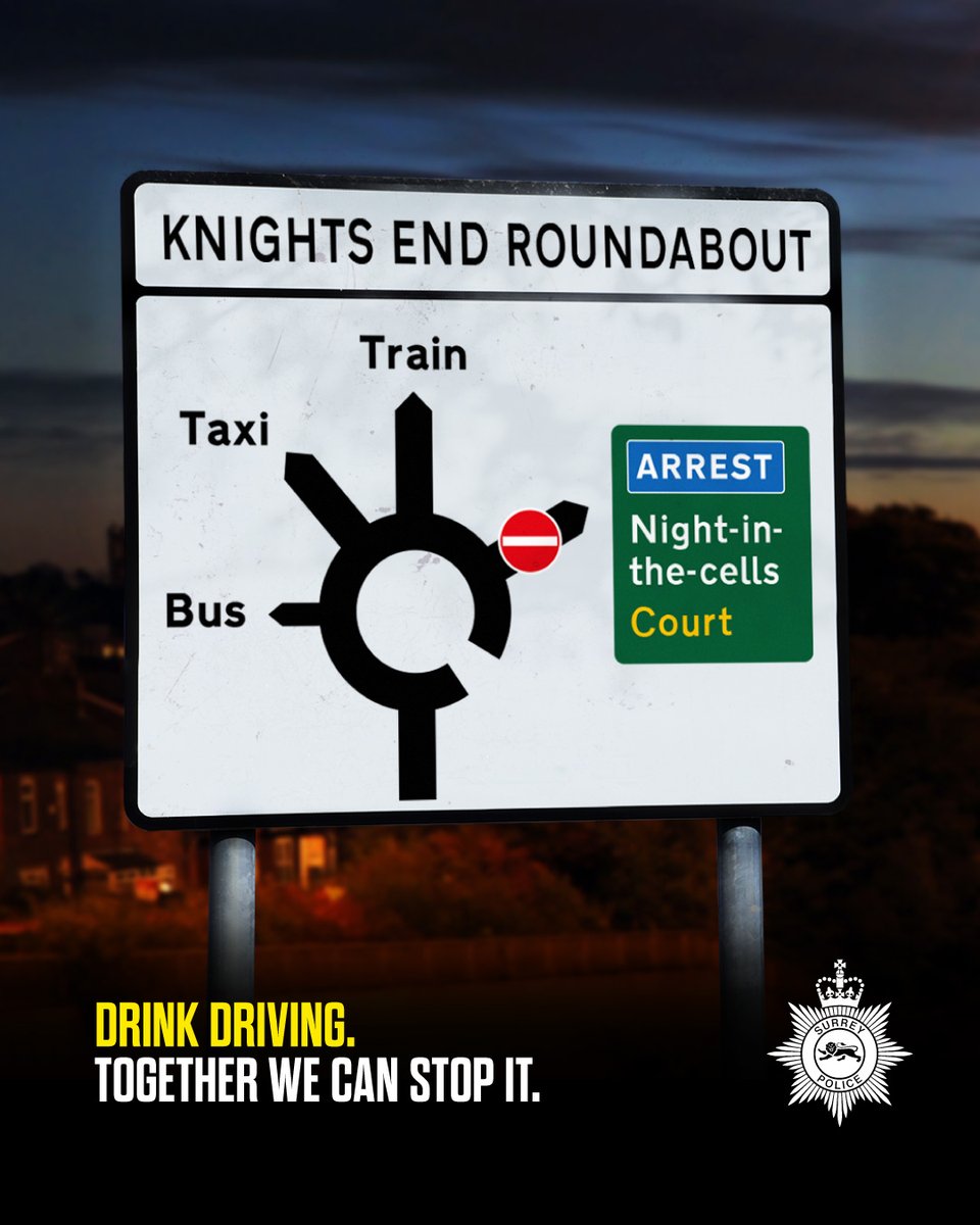 Travelling to the Epsom Derby this weekend? Our Roads Policing Unit will be out and about on the roads around Epsom and testing where they have reason to believe a person is driving under the influence. Don’t take the risk. Have fun but, if you’re drinking, leave the car at home.