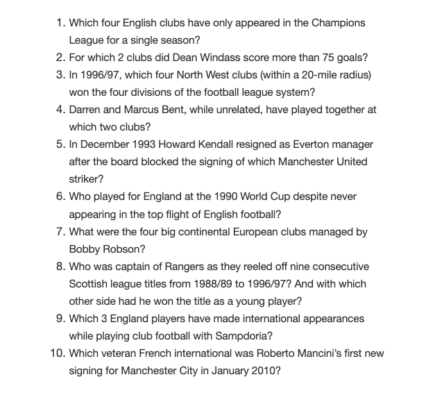 Quiz from this month’s newsletter

Answers found here: matthewjiwood.com/campaigns/view…