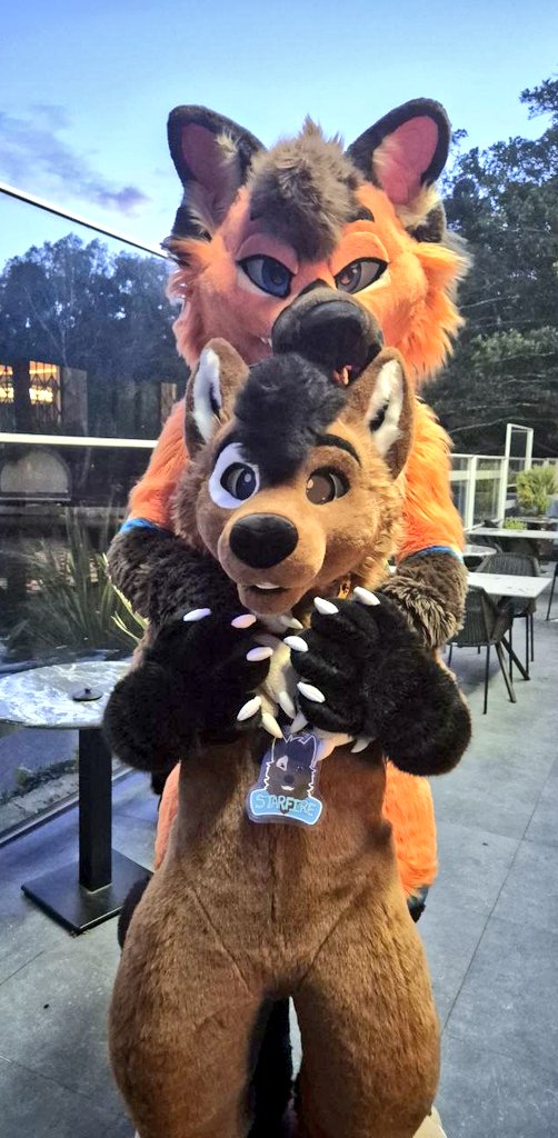 I need to make doing this more of a thing with tall fursuiters ☺️
#FursuitFriday 
🪡 <a href="/GoFurItstudios/">Go Fur It</a> 
📸 <a href="/Nate_DG_/">Nate 🐶</a>