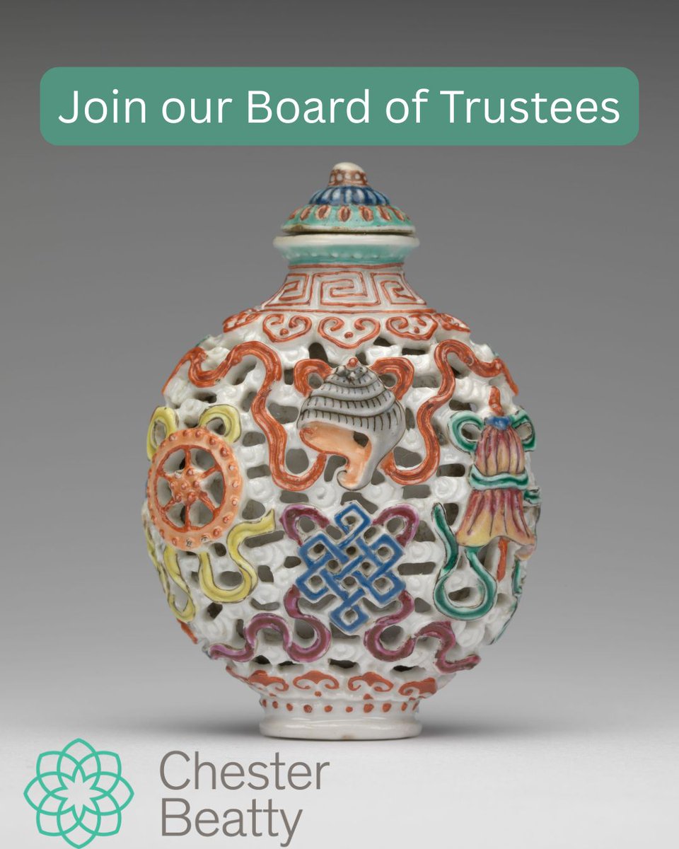 Minister Patrick O'Donovan is inviting applications from qualified candidates for positions on the Chester Beatty Board of Trustees.
Application deadline: 13 June 2025
For more information and to apply, visit: bit.ly/4kuPe1e