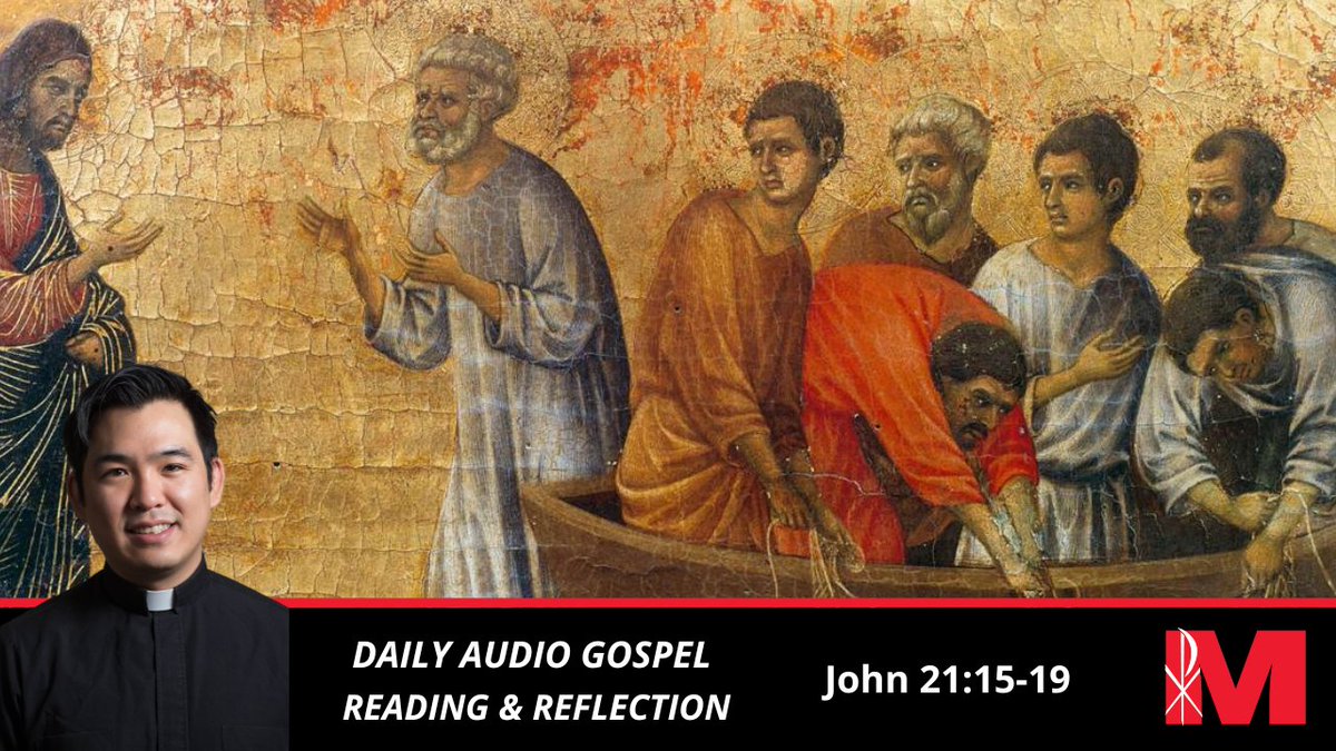 Maryknoll Missioners (@maryknollfrsbrs) on Twitter photo Jesus said:
"I am the good shepherd.
After Jesus had revealed himself to his disciples and eaten breakfast with them,
he said to Simon Peter..”
John 21:15-19  ➡️  ow.ly/TZja50Ta1ku
#CatholicPodcast #Gospel #Reflection Jesus said:
"I am the good shepherd.
After Jesus had revealed himself to his disciples and eaten breakfast with them,
he said to Simon Peter..”
John 21:15-19  ➡️  ow.ly/TZja50Ta1ku
#CatholicPodcast #Gospel #Reflection