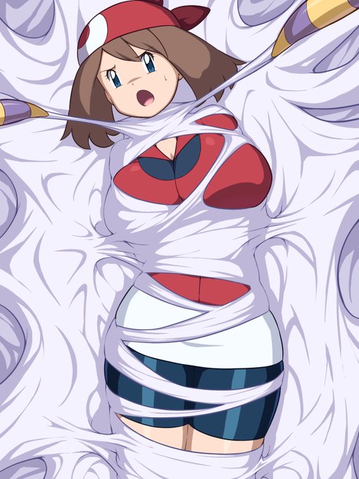 アリアドスにお持ち帰りされて巣に保管されるハルカ 