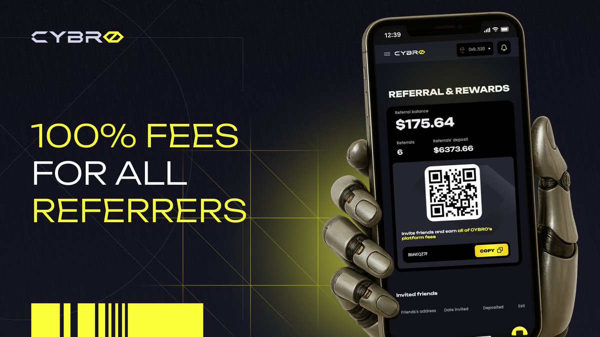 100% fees for all referrers 🤩

Guys, we remind you that for inviting friends you can earn 100% of the platform’s fees from their profits! Why not invite your friends right now?

✔️ No limits — earn from as many referrals as you want
✔️ No lockups — earnings are unlocked every 3