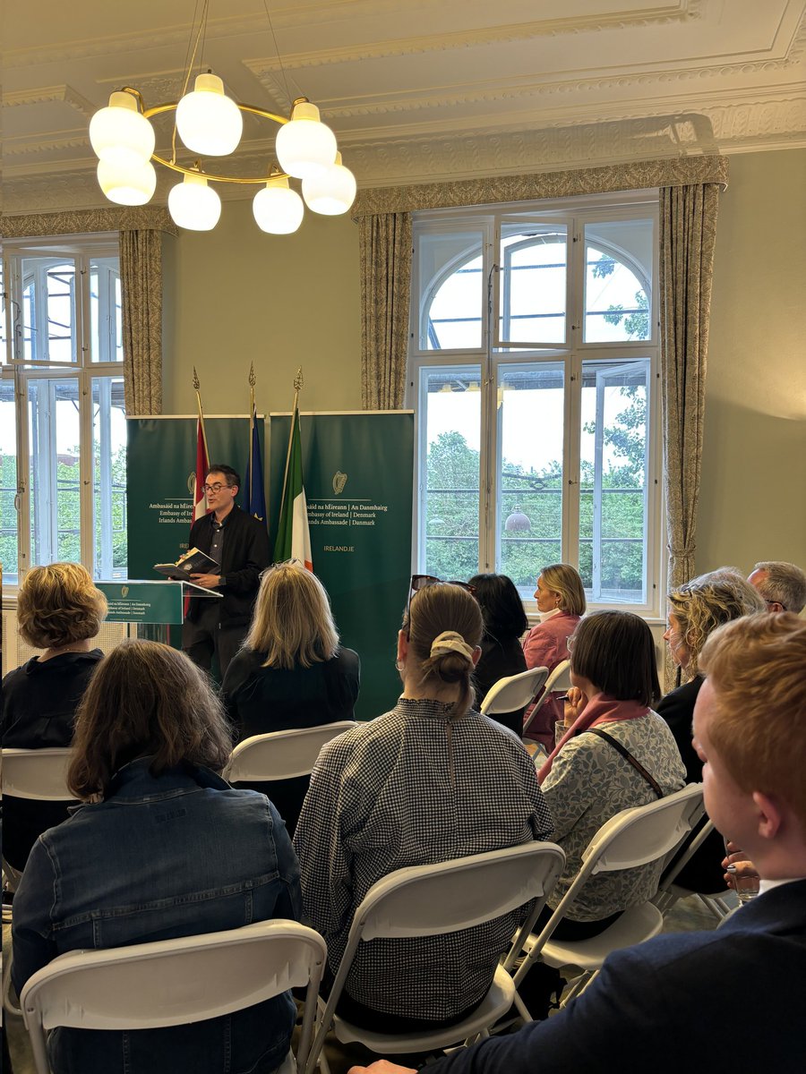 Thrilled to host event with Irish writer Simon Lewis, as part of CPH Jewish Festival &amp; to mark Bloomsday. Fascinating to hear Simon's  award winning poems interwoven with stories about the shaping of Irish-Jewish identity over the years, and contribution to literature and culture