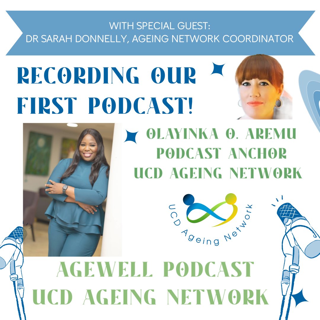 ucdgearyinst's tweet image. 🎉 The UCD Geary Institute for Public Policy is proud to support the UCD Ageing Network as it launches the AgeWell Podcast, hosted by Olayinka O. Aremu.
Here’s to many insightful episodes ahead! 🎙️
#UCD #AgeingNetwork #AgeWellPodcast #PublicPolicy #ResearchImpact #AgeingWell