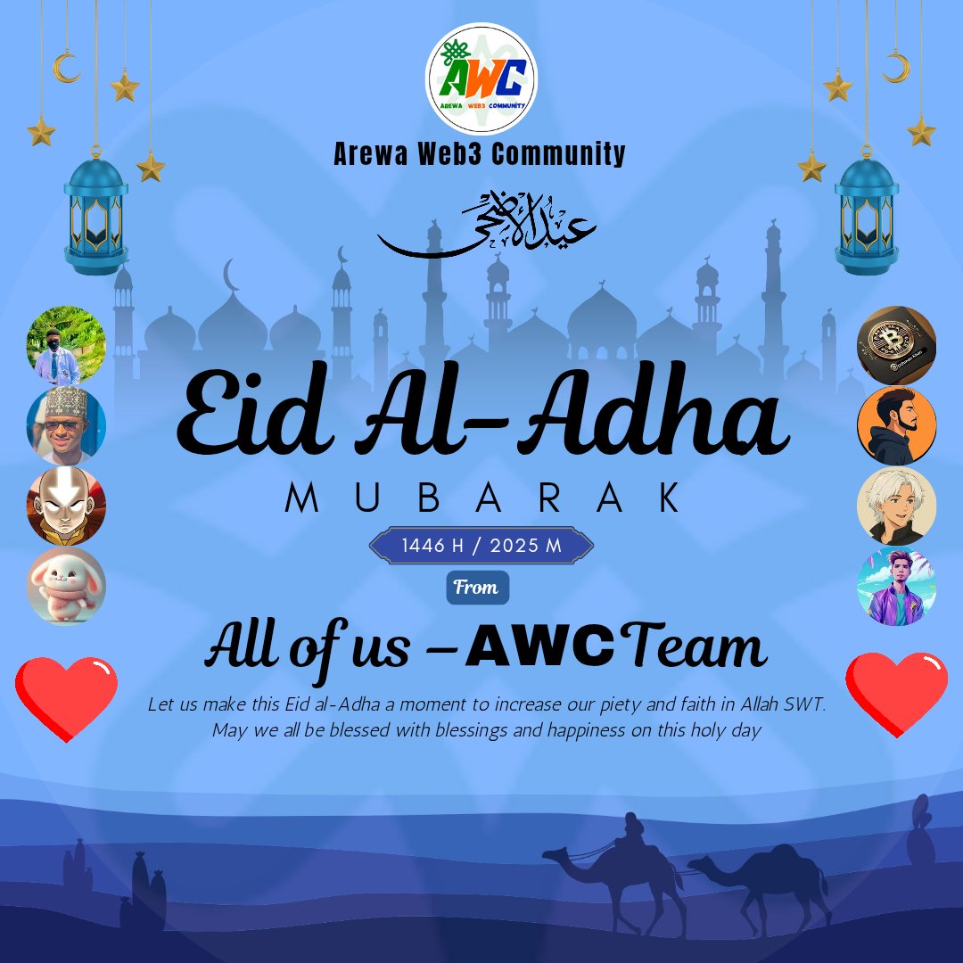 Arewa Web3 Community (@aw3community) on Twitter photo Taqabbalallahu Minna Wa Minkum 🙏
Allah Ubangiji Ya maimaita mana
Allah ya budewa Kowa Web3 Opportunities kamar ba gobe 👏
Ameen Ya Rabb.
Eid Mubarak from All of Us.
<a href="/Uthmankhan0/">𝙐𝙩𝙝𝙢𝙖𝙣 𝙆𝙝𝙖𝙣</a> <a href="/CreativityEngr/">Usman Adk</a> <a href="/Yusi0x/">Yusi Dahiru</a> <a href="/sultan_l1x/">Yarimerh</a> <a href="/web3_bender/">air bender</a> <a href="/Yusup_a_b/">Yusup_a.b(Sui💧_Analyst🥷)</a> <a href="/Heis_Hunter/">Airdrops Hunter</a> <a href="/sk_ugs/">Auwal</a> Taqabbalallahu Minna Wa Minkum 🙏
Allah Ubangiji Ya maimaita mana
Allah ya budewa Kowa Web3 Opportunities kamar ba gobe 👏
Ameen Ya Rabb.
Eid Mubarak from All of Us.
<a href="/Uthmankhan0/">𝙐𝙩𝙝𝙢𝙖𝙣 𝙆𝙝𝙖𝙣</a> <a href="/CreativityEngr/">Usman Adk</a> <a href="/Yusi0x/">Yusi Dahiru</a> <a href="/sultan_l1x/">Yarimerh</a> <a href="/web3_bender/">air bender</a> <a href="/Yusup_a_b/">Yusup_a.b(Sui💧_Analyst🥷)</a> <a href="/Heis_Hunter/">Airdrops Hunter</a> <a href="/sk_ugs/">Auwal</a>