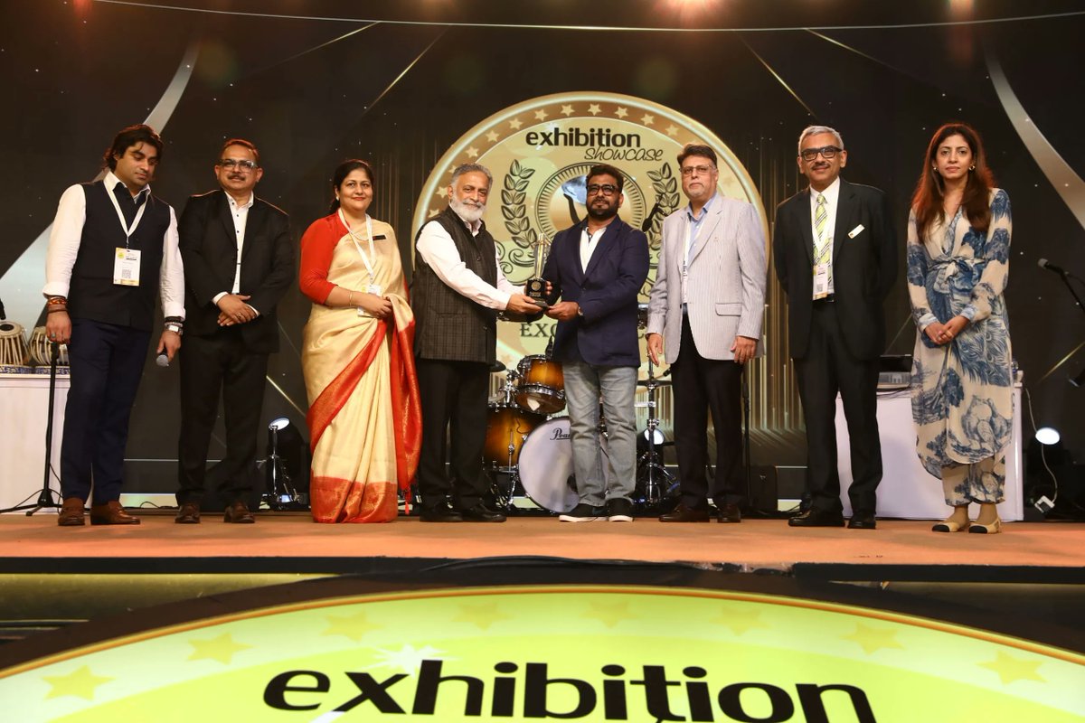 IMTEX's tweet image. IMTEX wins big at Exhibition Excellence Awards 2025! 
Hosted by #IMTMA,it bagged Top International Influence &amp;amp; Excellence in Operations &amp;amp; Innovation awards at CIDCO, Mumbai
Kudos to our exhibitors, visitors &amp;amp; partners. 
Cheers to #BIEC for Top MICE Infrastructure Award! 
#Awards