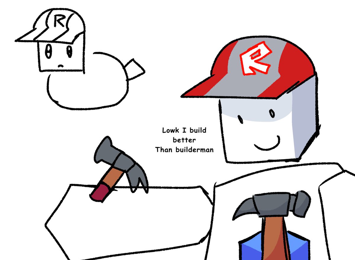 bachyontastic's tweet photo. Saw this guy on my tl and decided to draw them. Also is that Bob from there’s a robloxian in my house https://t.co/SJOq8mZ1xS