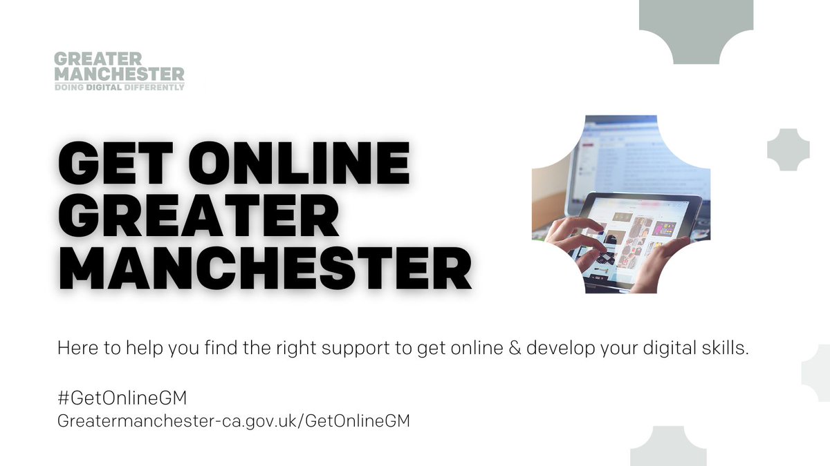 ❓ Are you looking to help someone you know to get online and build their digital skills?

#GetOnlineGM is here to help you find the right local and national support to help them on their digital journey.

➡️ orlo.uk/1VuS7 
#DoingDigitalDifferently