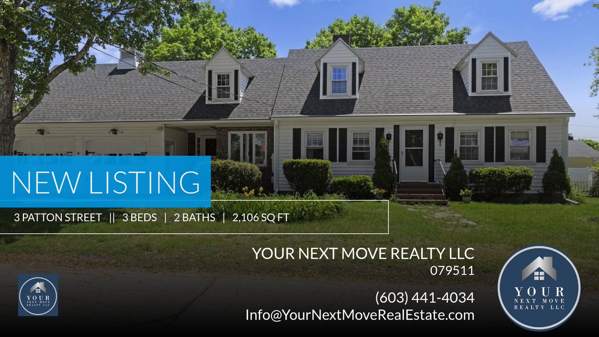 YourNextMoveNH's tweet image. 📍 New Listing 📍 Take a look at this fantastic new property that just hit the market located at 3 Patton Street in Rochester. Reach out here or at (603) 441-4034 for more infor... homeforsale.at/3_PATTON_STREE…