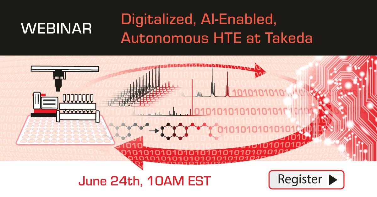 Join <a href="/TakedaPharma/">Takeda</a>, ACD/Labs, and <a href="/AtinaryTech/">Atinary Technologies Inc.</a> for a webinar exploring the future of #pharmaceutical R&amp;D through AI-driven, DMTA cycles. Learn how ACD/Labs’ Katalyst D2D® software provides end-to-end workflow and #datamanagement for HTE. Register here: buff.ly/rPryiRN