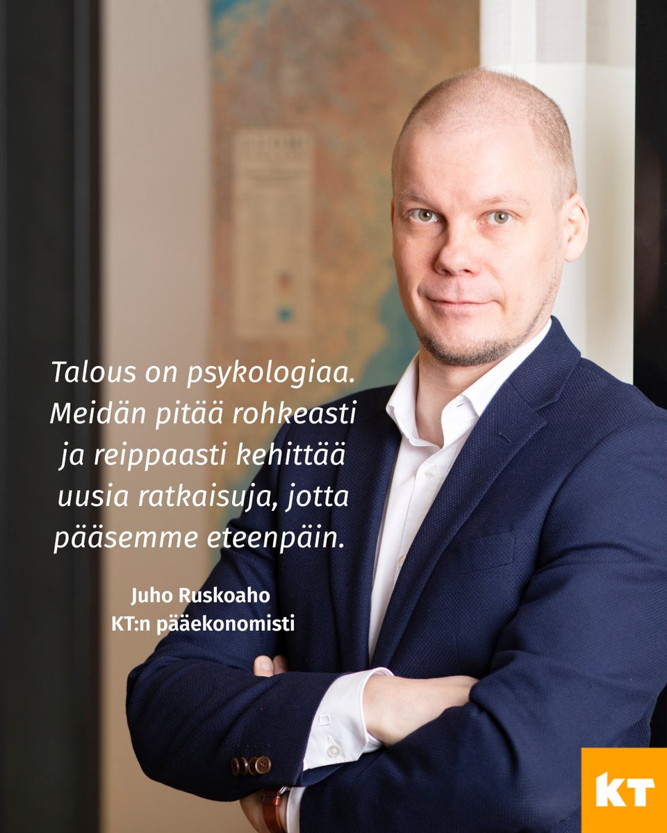 Kunta- ja hyvinvointialuetyönantajat KT (@kttyonantaja) on Twitter photo ”Kun kiinnitämme huomion aina siihen, mikä on huonosti, näemme vain ongelmia. Jotta pääsemme eteenpäin, meidän pitää rohkeasti ja reippaasti kehittää uusia ratkaisuja.”
Pääekonomistimme <a href="/JuhoRuskoaho/">Juho Ruskoaho</a> osallistui kesäkuun alussa ensimmäistä kertaa järjestetylle ”Kun kiinnitämme huomion aina siihen, mikä on huonosti, näemme vain ongelmia. Jotta pääsemme eteenpäin, meidän pitää rohkeasti ja reippaasti kehittää uusia ratkaisuja.”
Pääekonomistimme <a href="/JuhoRuskoaho/">Juho Ruskoaho</a> osallistui kesäkuun alussa ensimmäistä kertaa järjestetylle