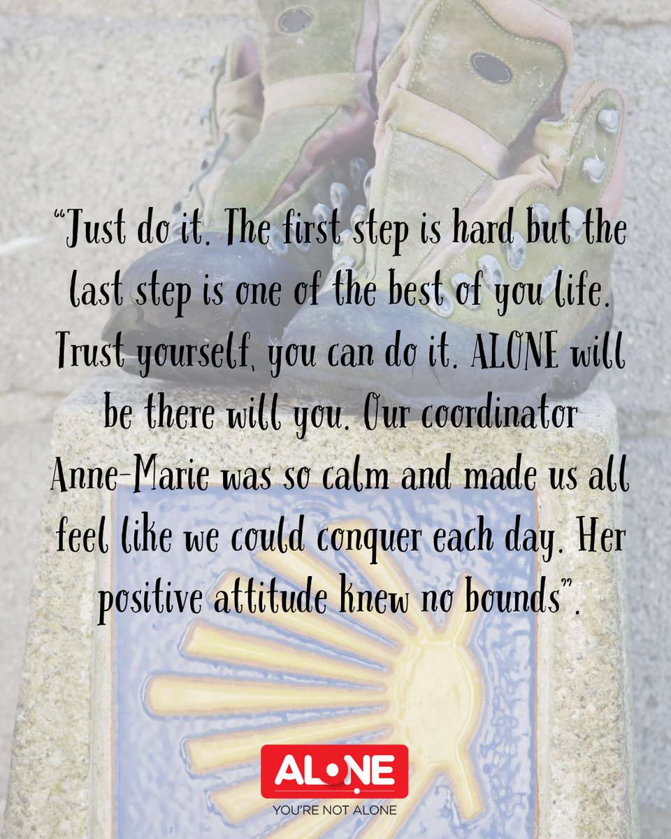 ALONE_IRELAND's tweet image. Bucket list trip:

Join us for seven nights on the 24th of September,  as we lace up our walking shoes and head to Spain, to take on the 2nd stage of the Camino Portuguese route. 

For more information, please contact Anne-Marie on 086 192 1523 or annemarie.oreilly@alone.ie