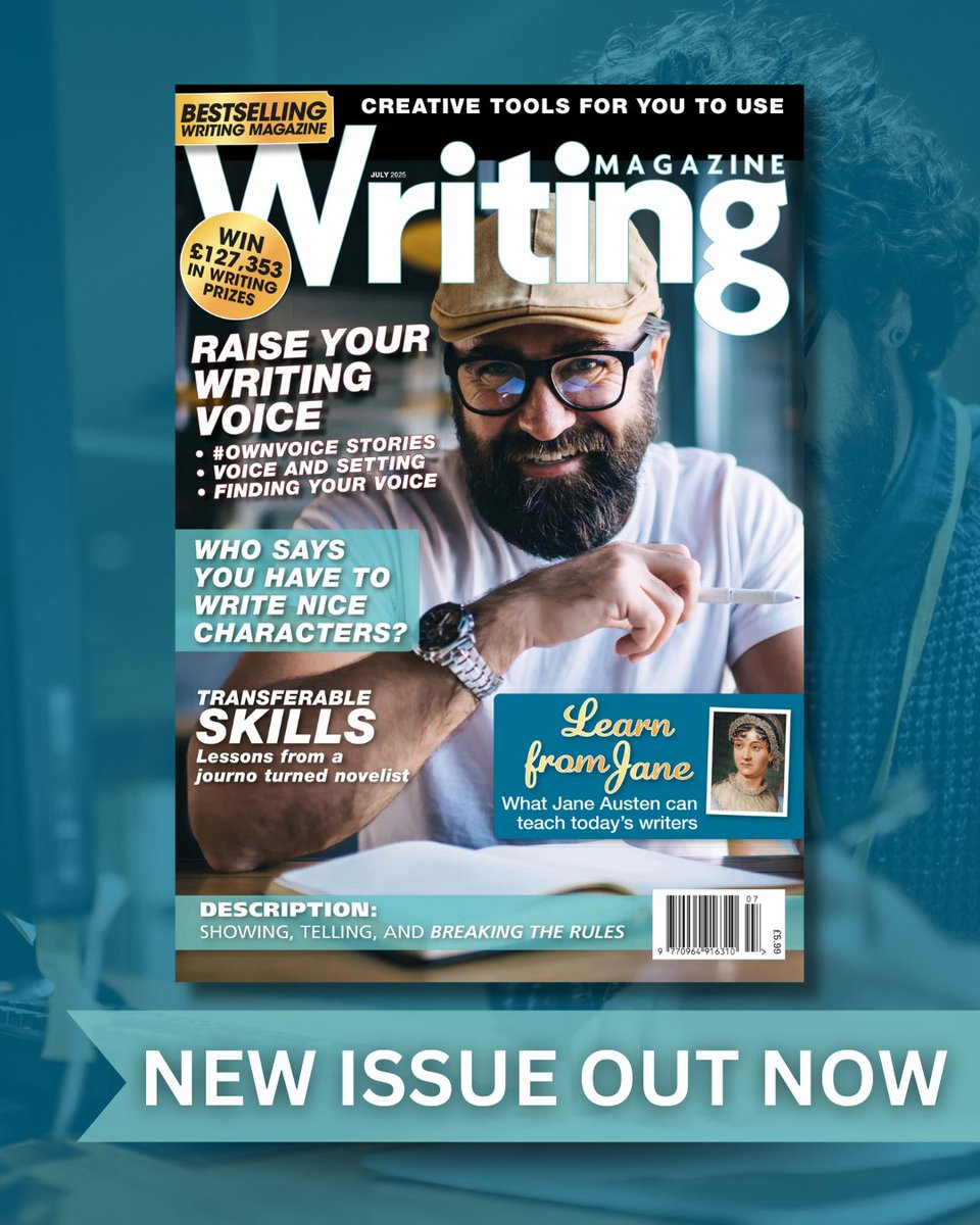 The new issue of Writing Magazine is packed with tools and inspiration to improve your writing! This issue explores crafting toxic characters, lessons fiction writers can learn from journalism, insights from Jane Austen, and more.

Order your copy now. writ.me/JulyIssue