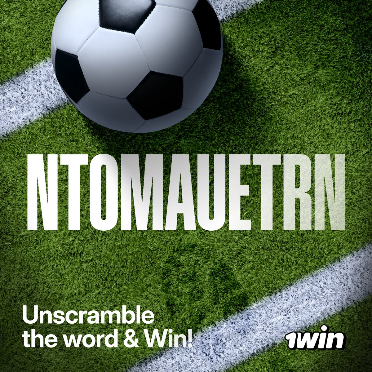 Word scramble challenge!

Want to win $10?

1. Unscramble the word
2. Drop your 1win ID in the comments
3. Share this post

🗓 5 winners will be picked tomorrow — good luck!

🔗mssg.me/1win.pro | #1win | #CasinoGames