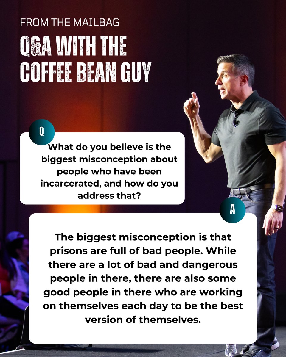 Damon’s Mailbag ✉️ What do you believe is the biggest misconception about people who have been incarcerated, and how do you address that?

#BeACoffeeBean #motivation #KeynoteSpeaker