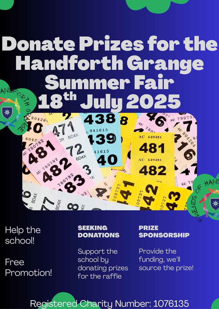 Handforth Grange (@handforthgrange) on Twitter photo ๐ Summer Fair๐
This year's Summer Fair will take place on Friday 18th July, and we need your help to make this the best one yet! โจ ๐คฉ
We are looking for:
๐งโ๐คโ๐ง Volunteers
๐ Entertainment
๐ Food Vendors
๐ Raffle Prizes
๐ฉ Please contact <a href="/FriendsofHG/">FoHG</a> if you can help. ๐ ๐ Summer Fair๐
This year's Summer Fair will take place on Friday 18th July, and we need your help to make this the best one yet! โจ ๐คฉ
We are looking for:
๐งโ๐คโ๐ง Volunteers
๐ Entertainment
๐ Food Vendors
๐ Raffle Prizes
๐ฉ Please contact <a href="/FriendsofHG/">FoHG</a> if you can help. ๐