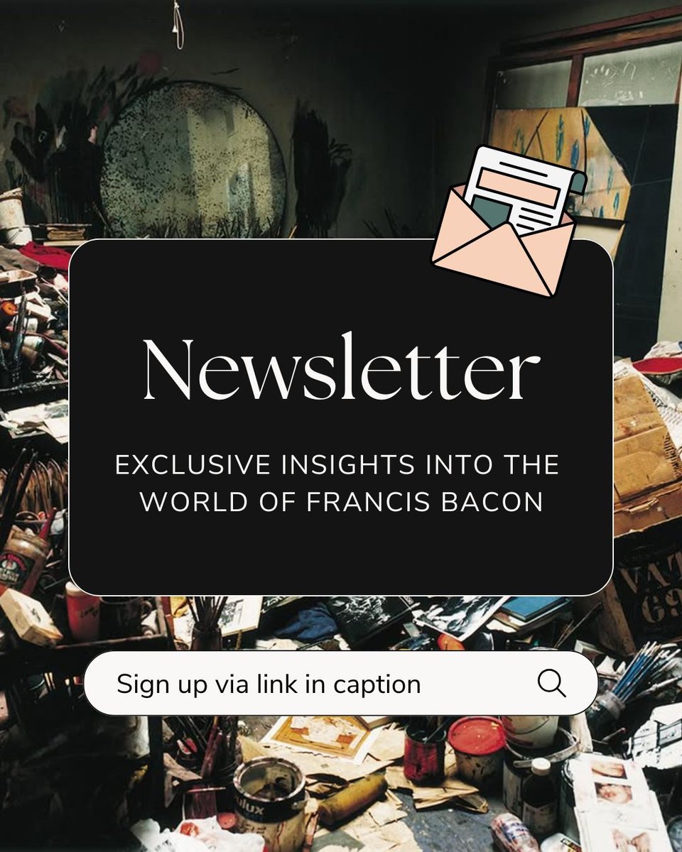 francisbacon's tweet photo. Want to be the first to know about new book releases, rare insights into Bacon’s life and fresh perspectives on his most iconic or lesser-known paintings?

📩 Sign up via the link ➡️ https://t.co/G5YtMYGW2m https://t.co/1CcJ6Rpp7l