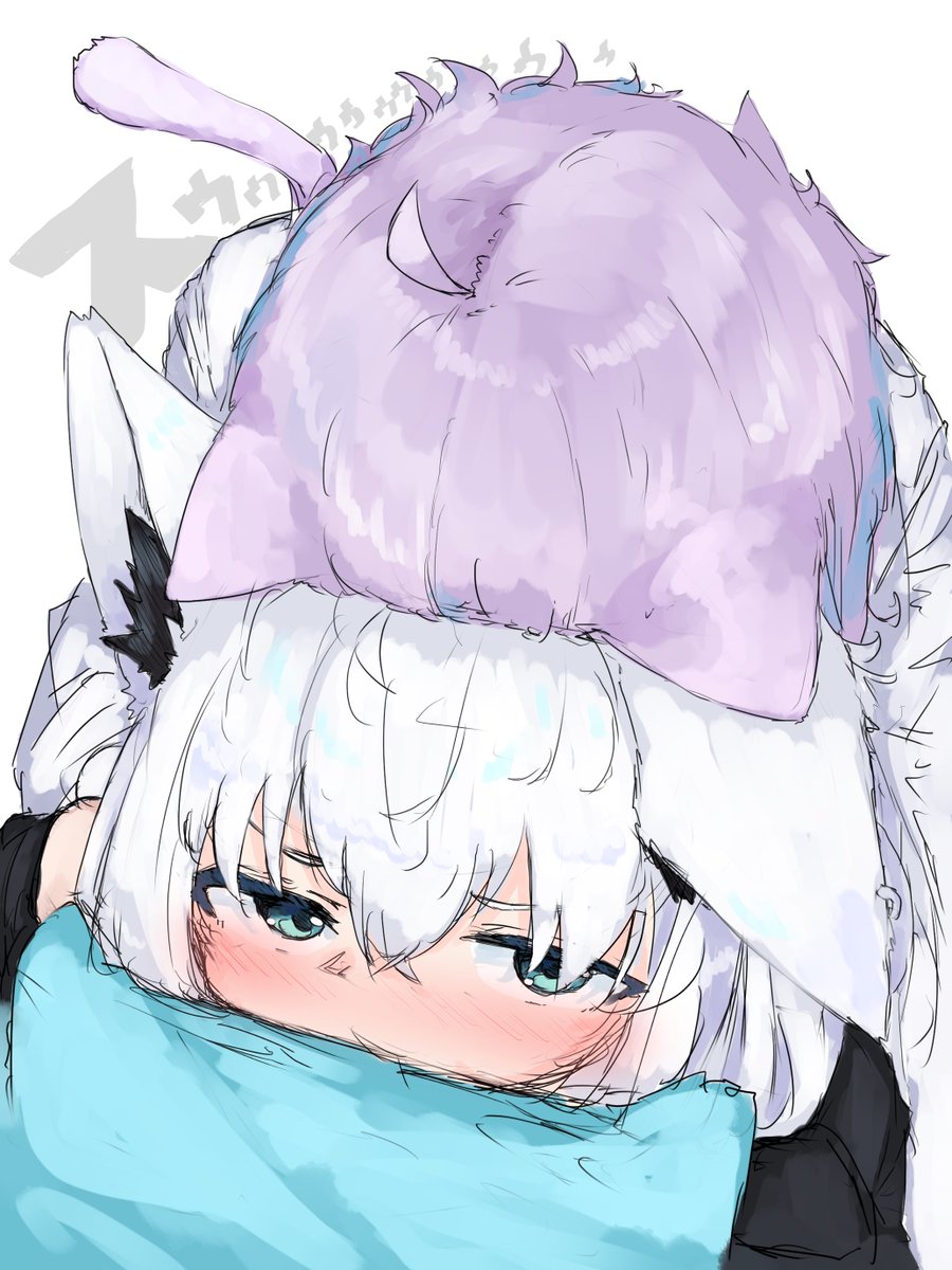 #絵かゆ　＃絵フブキ
にゃんぐこーん