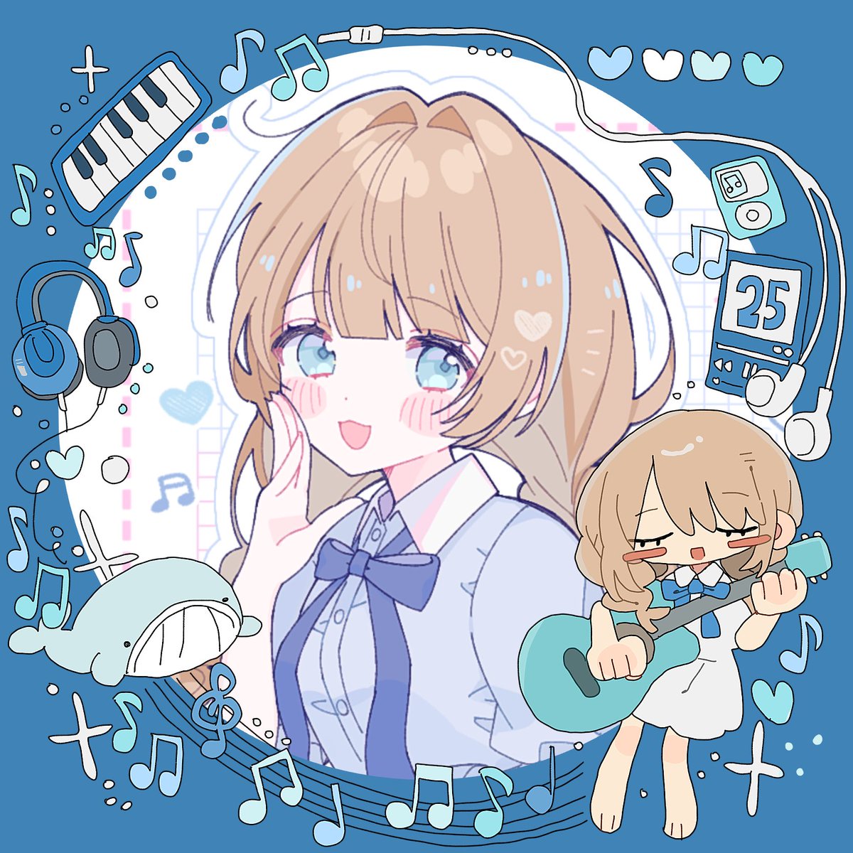 こんばんは〜！

なんと、この度！25ちゃんアイコンリングが完成致しました〜！！！✊🏻

メンシプ2⬆️の方 or 常連温度90度⬆️の方 のみで配布しようと思っています〜！！！

めちゃくちゃに可愛いです❕❕❕🩵🩵🎼🎼🎼
条件を満たしている方で、付けたい方はDMまでご連絡お待ちしてます🌟

(サンプル⬇️)