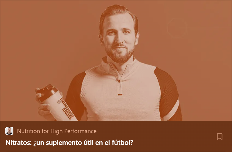 📉 Nitratos: ¿mejora el rendimiento en el fútbol?

Estudio (Macuh et al. 2023) que observa diferencias en los jugadores que ya consumían una dieta rica en este compuesto.

Incluye listado de alimentos para una cantidad de 300-600 mg de nitratos.

Enlace: open.substack.com/pub/dariosanta…
