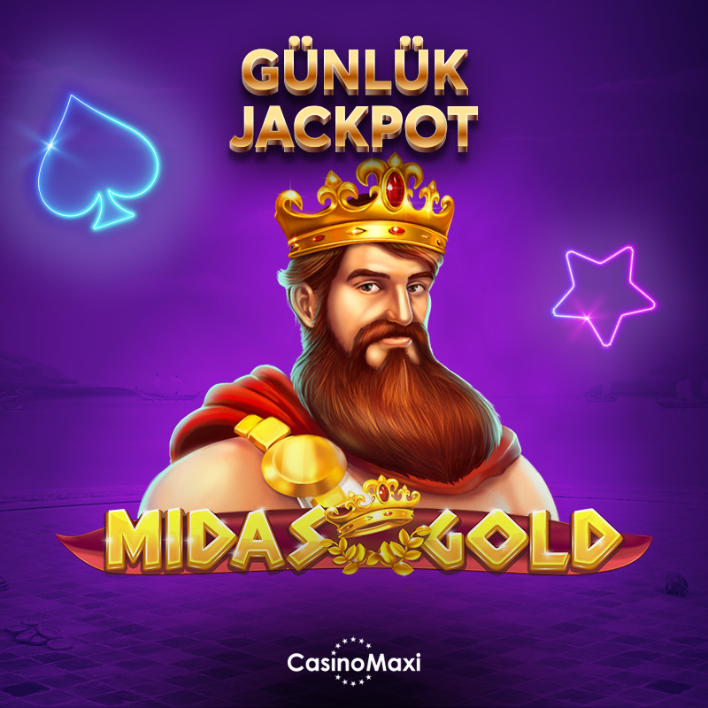 🤑 Dokunduğu herşeyi altına ceviren kral Midas size zenginliklerle dolu bir oyun sunuyor. Midas Gold ile günlük jackpot kazanma şansını Casino Maxi'de yakalayın. Casino Maxi Giriş!