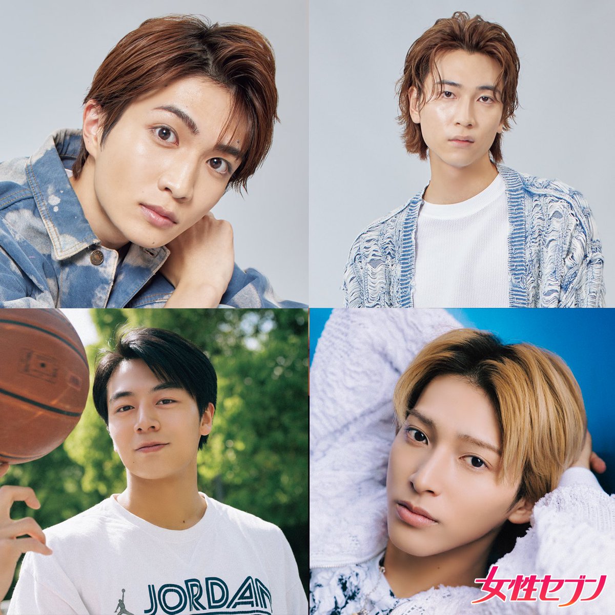 joseiseven's tweet image. #仮面ライダーガヴ #爆上戦隊ブンブンジャー #魔進戦隊キラメイジャー のヒーローが女性セブン最新号に素顔で登場✨

特撮ヒーローの知念英和さん 庄司浩平さん 木原瑠生さん 齋藤璃佑さん4人が私服姿に、へんしん♪♪役柄についてや、素顔に迫ったインタビューを掲載しています!!…