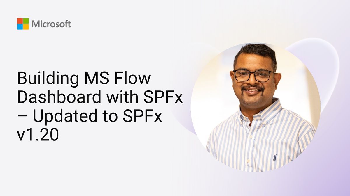 Vesa Juvonen (@vesajuvonen) on Twitter photo 💡 Discover how to build a Microsoft Flow Dashboard using SPFx, now updated to SPFx v1.20!
Let <a href="/im_nishkalank/">Nishkalank Bezawada | Microsoft MVP</a> show you how to create an interactive dashboard for managing your flows.
📺 Watch the demo here → youtu.be/SAskJiRVdUA
#sharepoint #spfx #microsoft365dev 💡 Discover how to build a Microsoft Flow Dashboard using SPFx, now updated to SPFx v1.20!
Let <a href="/im_nishkalank/">Nishkalank Bezawada | Microsoft MVP</a> show you how to create an interactive dashboard for managing your flows.
📺 Watch the demo here → youtu.be/SAskJiRVdUA
#sharepoint #spfx #microsoft365dev