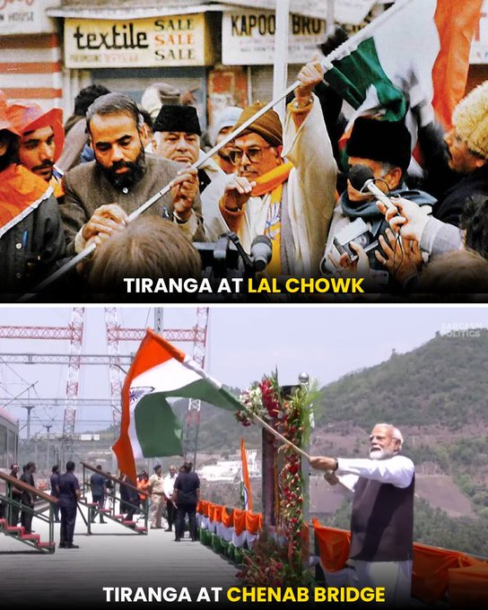 Rathod4BJP's tweet image. J&amp;amp;K is more than just a border state — it is the crown of Bharat’s cultural and spiritual heritage. By restoring  infrastructure like the Chenab Bridge,  we are rewriting its history the way it deserves to be told. #ReclaimingJandK #ViksitJandK #InfrastructureForTomorrow