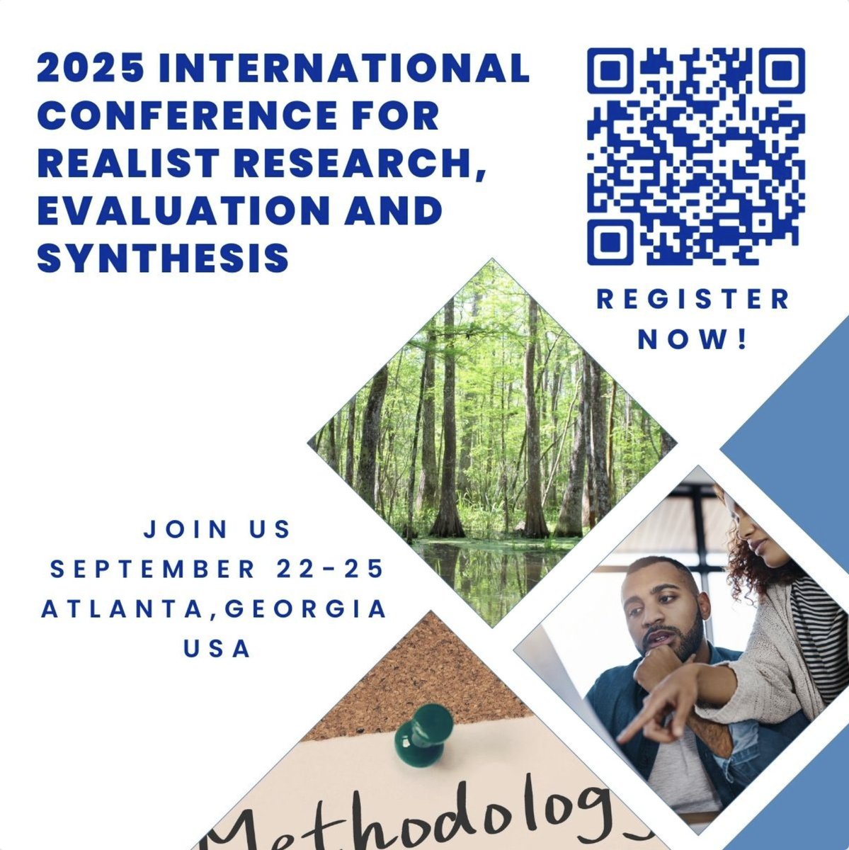 Connect, learn, and collaborate! Register now for the 2025 International Conference for Realist Research, Evaluation and Synthesis. Early bird rates are available through June 15. Details: cvent.me/RD0XyR