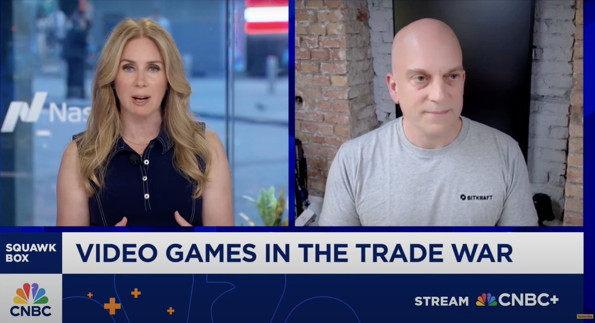 BITKRAFT Ventures (@bitkraftvc) on Twitter photo Founding GP <a href="/JensHilgers/">Jens Hilgers</a> spoke with <a href="/SquawkCNBC/">Squawk Box</a> this morning to talk tariffs and games, exploring questions like:
➡️ What does this mean not only for console players, but PC gamers?
➡️ What will happen when tech requirements go up for games and new hardware is needed?
➡️ How Founding GP <a href="/JensHilgers/">Jens Hilgers</a> spoke with <a href="/SquawkCNBC/">Squawk Box</a> this morning to talk tariffs and games, exploring questions like:
➡️ What does this mean not only for console players, but PC gamers?
➡️ What will happen when tech requirements go up for games and new hardware is needed?
➡️ How