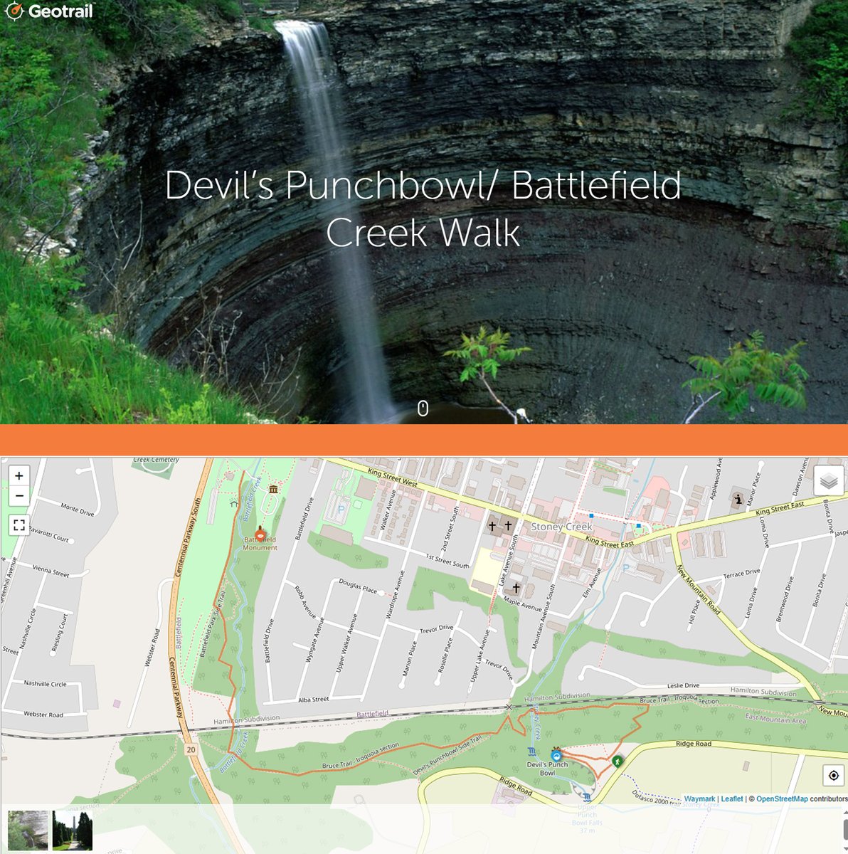 Geotrail_ca's tweet photo. Check out the Devil's Punchbowl/Battlefield Creek Walk

👁Devil's Punchbowl Falls 
🚶‍♂️2.7 km  
🗺️Trail Map: https://t.co/1TVSBGiemv https://t.co/5G8InGJUeI