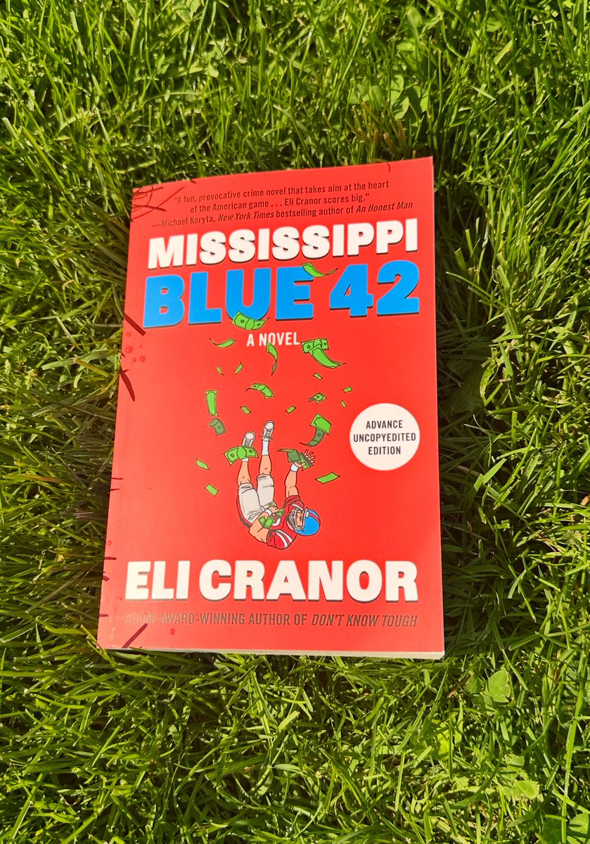 Carolanntack's tweet image. Opening drive of my #FridayReads weekend: MISSISSIPPI BLUE 42 by @elicranor. This one’s throwing nothing but perfect spirals. 🏈
On shelves 8/5.
#booktwt