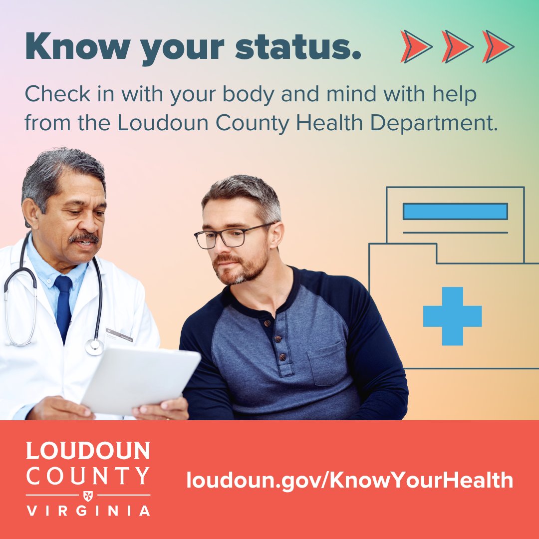 June is #MensHealthMonth—and it’s the perfect time to check in with your body and mind.

Now is the time to #KnowYourHealth. If you’re not sure where to start the #Loudoun County Health Department can help: loudoun.gov/KnowYourHealth