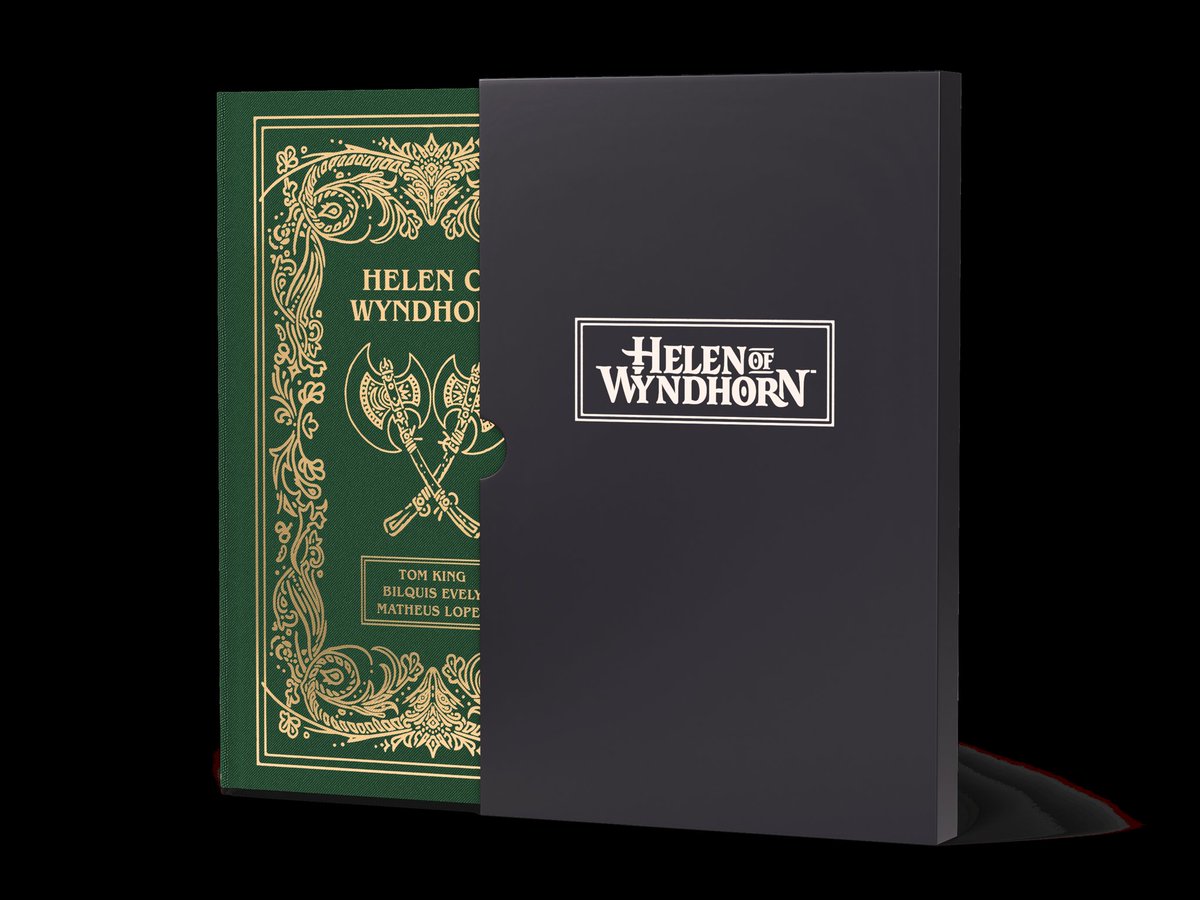 ¡La épica y fantástica epopeya de fantasía de #tomking y #bilquisevelyn “HELEN DE WYNDHORN” recibirá su edición deluxe en febrero 2026 por @darkhorsecomics!

uncomicmas.blogspot.com/2025/06/la-epi…

Nominada a siete Premios Eisner!