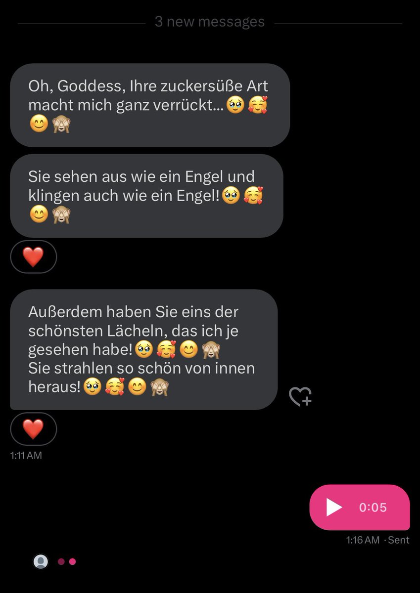 Subbie-Appreciation-Post Part 2!
Ihr seid in letzter Zeit einfach unglaublich süß zu mir. 🥹

Jeder hat einen anderen Grund, weshalb er mir verfällt. Sei es meine Stimme, meine Art, mein Körper oder Anderes. Aber alle werden früher oder später bei mir schwach.

Und was ich daran