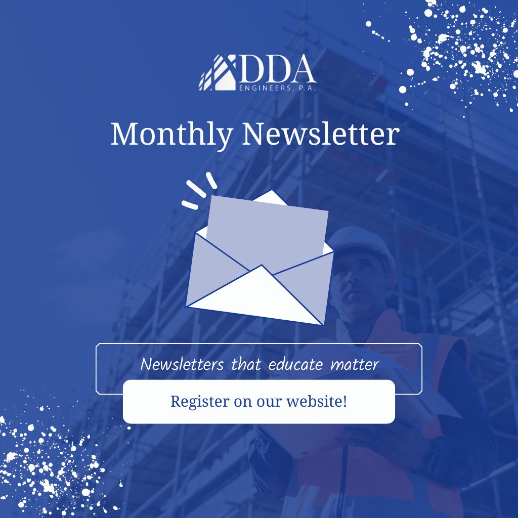 DDAEngineers's tweet image. Most newsletters give you bullet points. Ours gives you real info:
- Structural trends and materials worth using
- Field-tested solutions from our own projects
Sign up here. zurl.co/g7COH #ddaengineers #structuralengineering #inspectionservices #peerreviews #miami