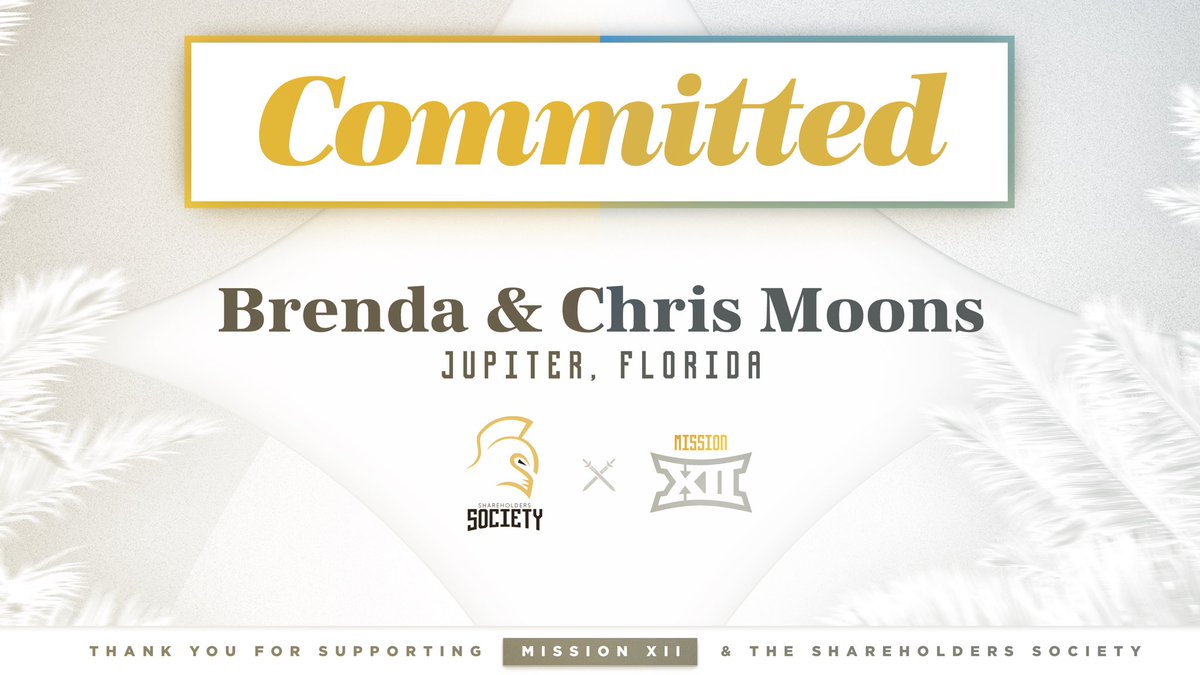 UCF ChargeOn Fund (@chargeonfund) on Twitter photo Rising to the moment ๐
Thank you to Brenda and Chris Moons for advancing our MissionXII.com objectives through your generous support of <a href="/UCF_Softball/">UCF Softball</a> and all <a href="/UCFKnights/">UCF Knights ๐ด</a> student-athletes.
Welcome to the Shareholders Society!
#GoKnights #ChargeOn Rising to the moment ๐
Thank you to Brenda and Chris Moons for advancing our MissionXII.com objectives through your generous support of <a href="/UCF_Softball/">UCF Softball</a> and all <a href="/UCFKnights/">UCF Knights ๐ด</a> student-athletes.
Welcome to the Shareholders Society!
#GoKnights #ChargeOn