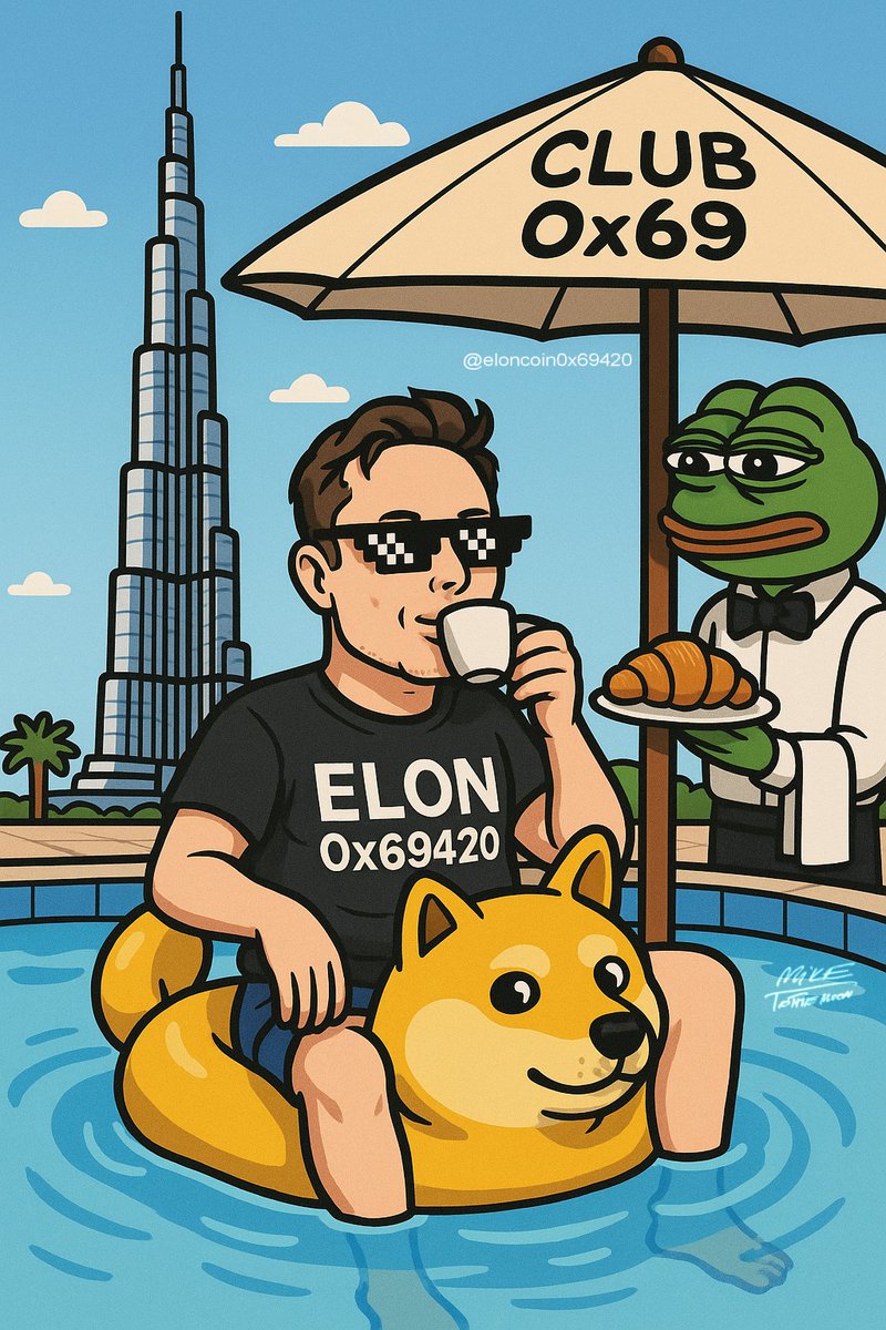 Have a nice Friday. I'm going to a party. Vodka power.
#CLUB0x69
I hope Elon and Donald won't cause any drama today and X will be up and running tomorrow.